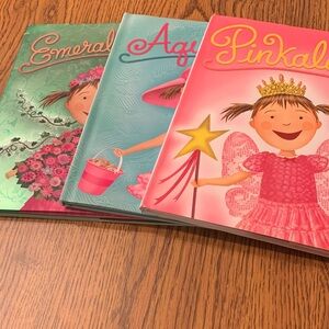 Pinkalicious Aqualucious Emeraldalicious Children's 3  Book Set Like NEW 5 Stars
